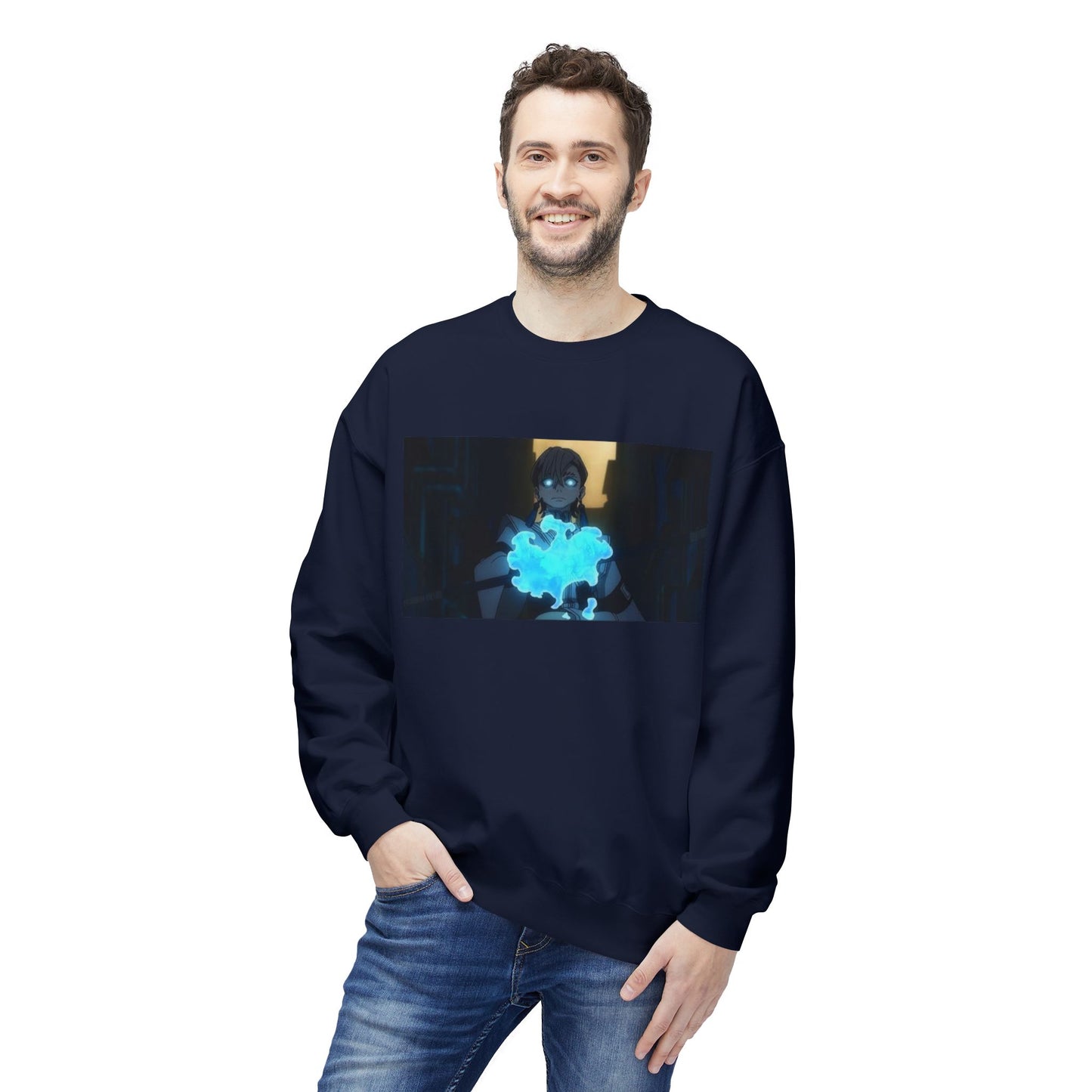 Gachiakuta Anime Zanka Nijiku Navy Blue Sweatshirt