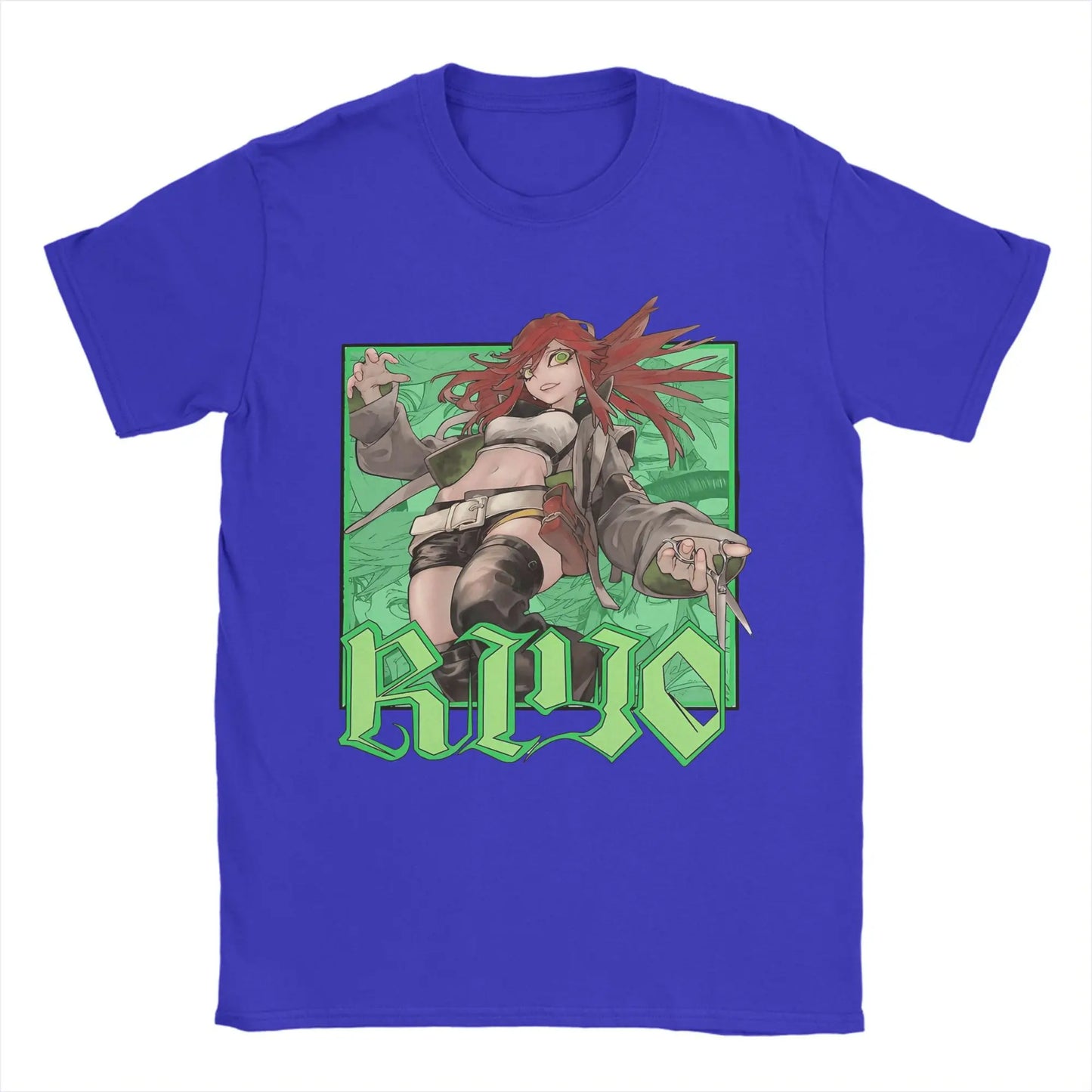 Anime Gachiakuta Riyo Reaper Blue T-Shirt