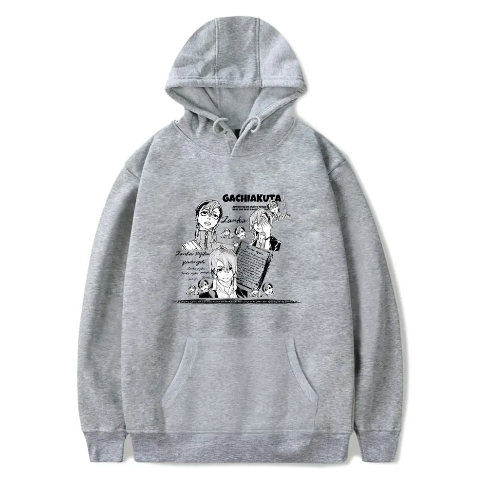 Gachiakuta Zanka Nijiku Gray Hoodie