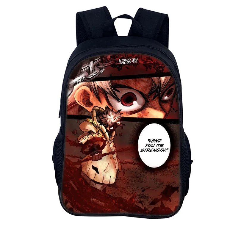 Gachiakuta Manga Panel Backpack – Rudo “Lend You Its Strength” Anime Bag