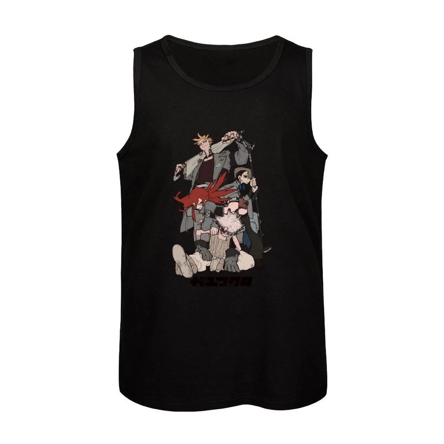 Black Anime Gachiakuta Tank Top The Cleaners Team