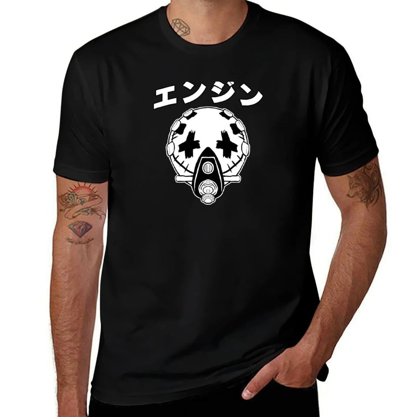 Gachiakuta Enjin Mask Black T-Shirt – Limited Edition