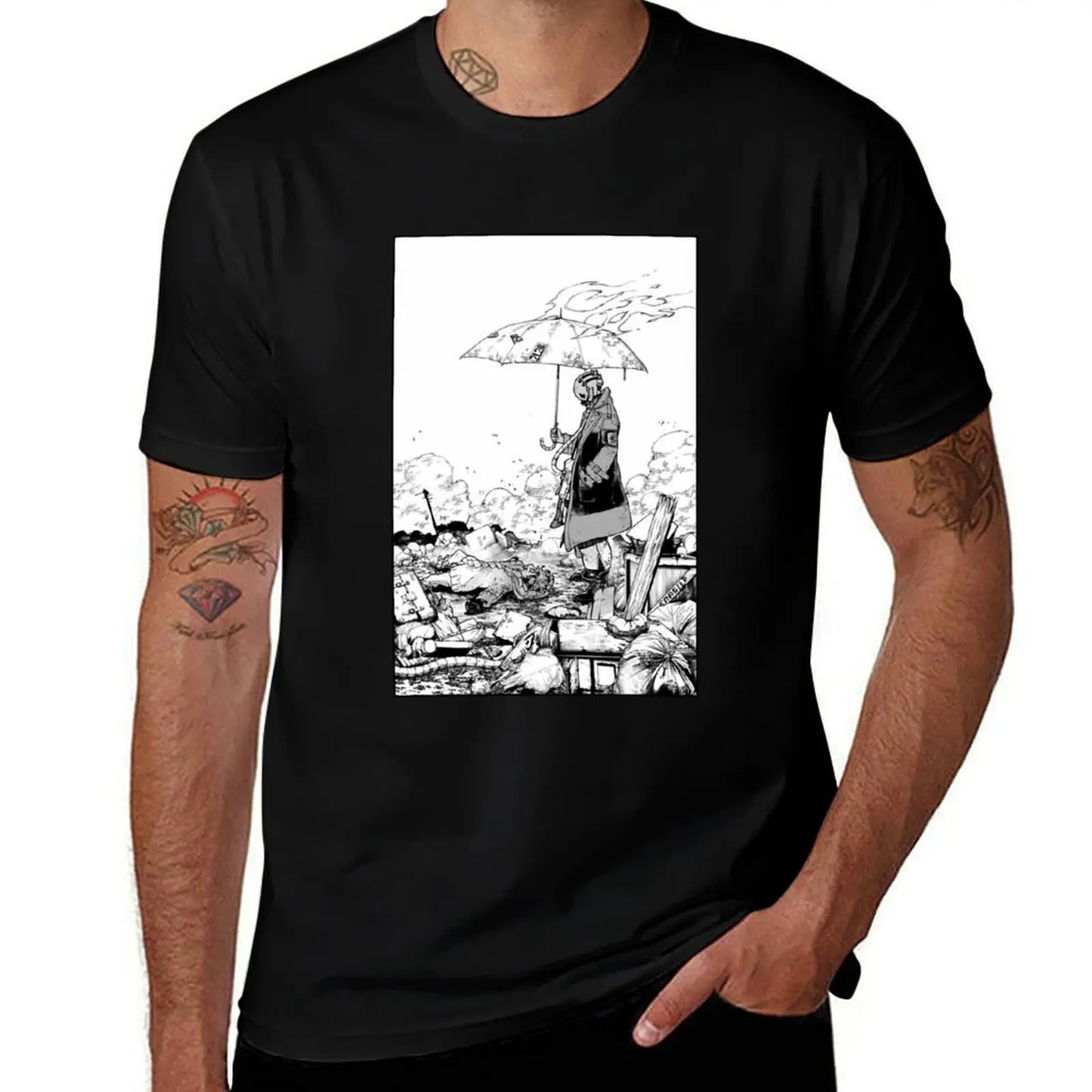 Manga Enjin Black T-Shirt Manga