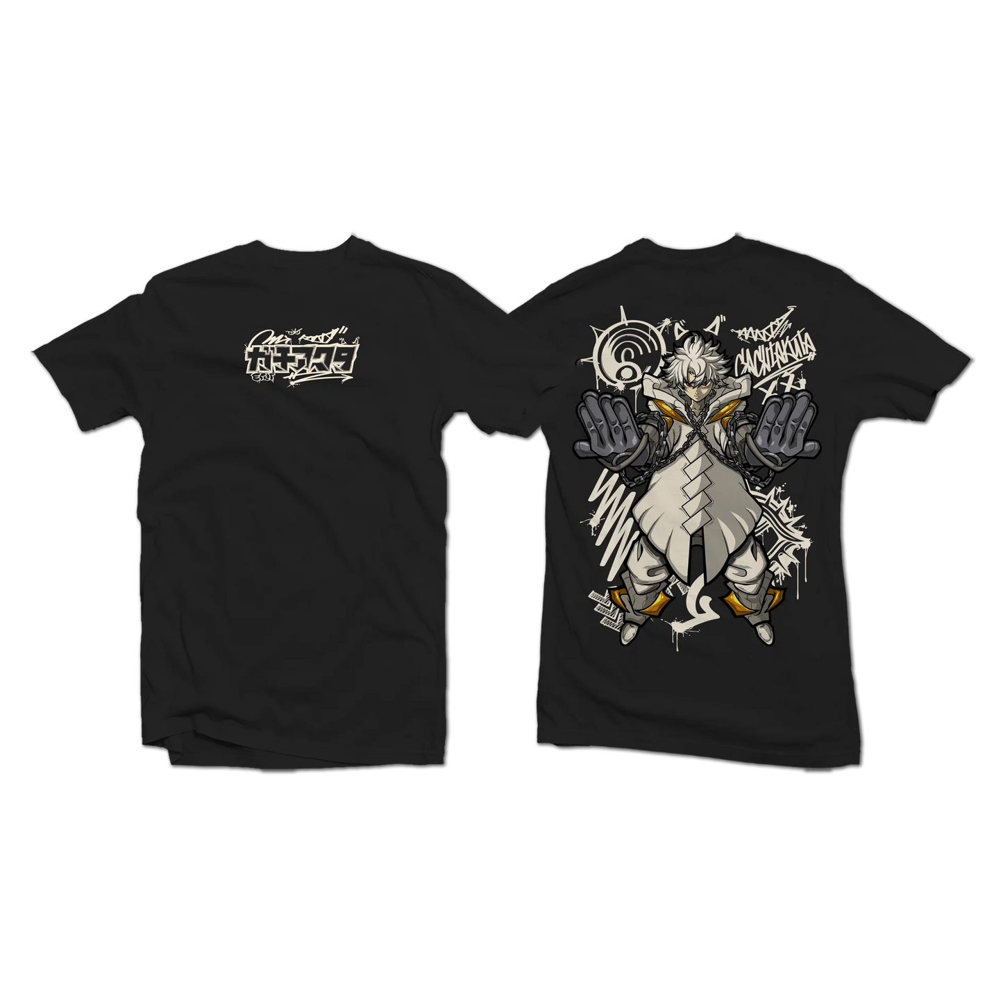 Rudo Surebrec Gachiakuta Anime Streetwear Black T-Shirt