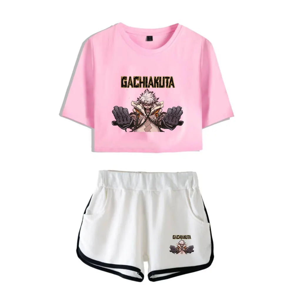 Gachiakuta Rudo Surebrec Pajama Set – Pink x White Women