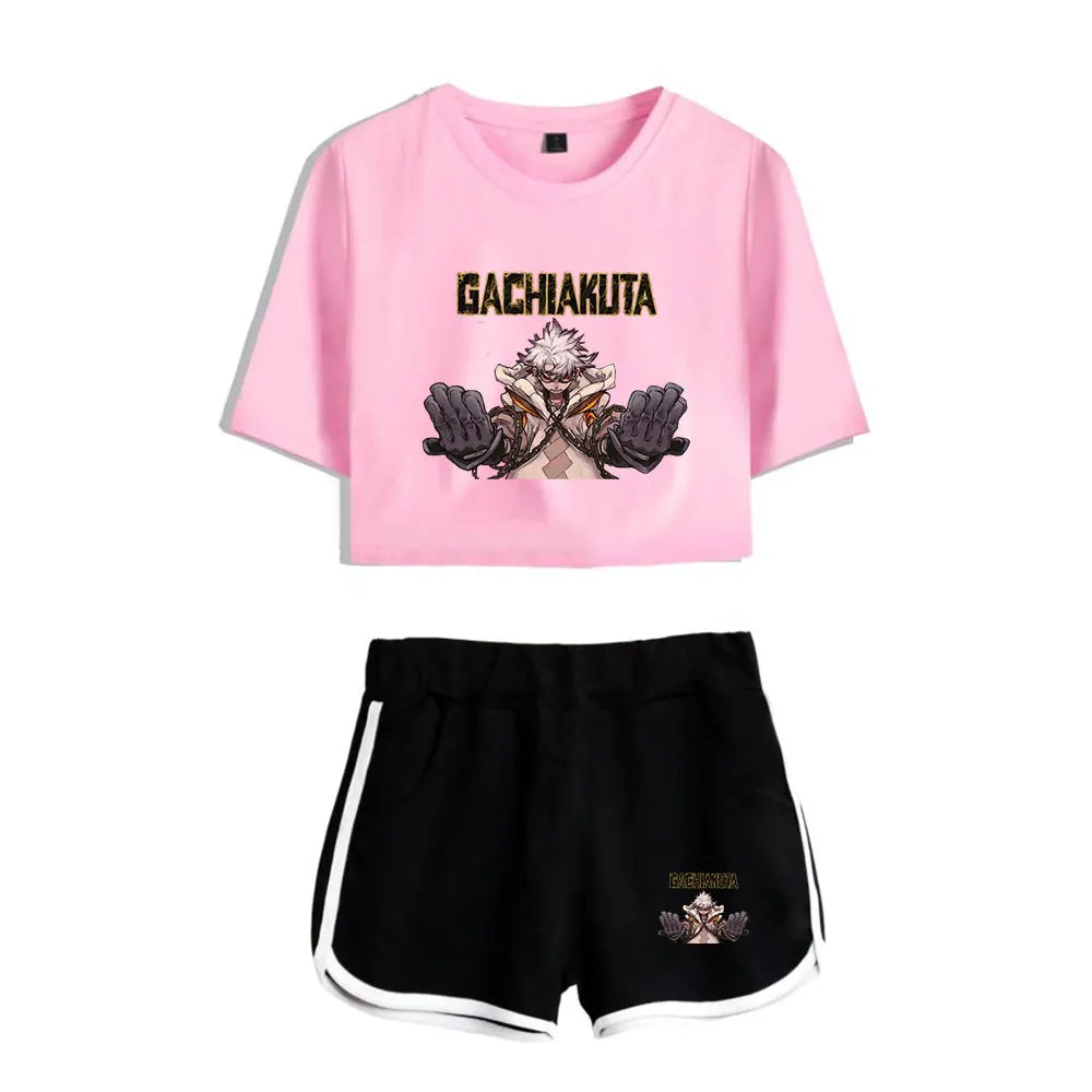Gachiakuta Rudo Surebrec Pajama Set – Pink x Black Women