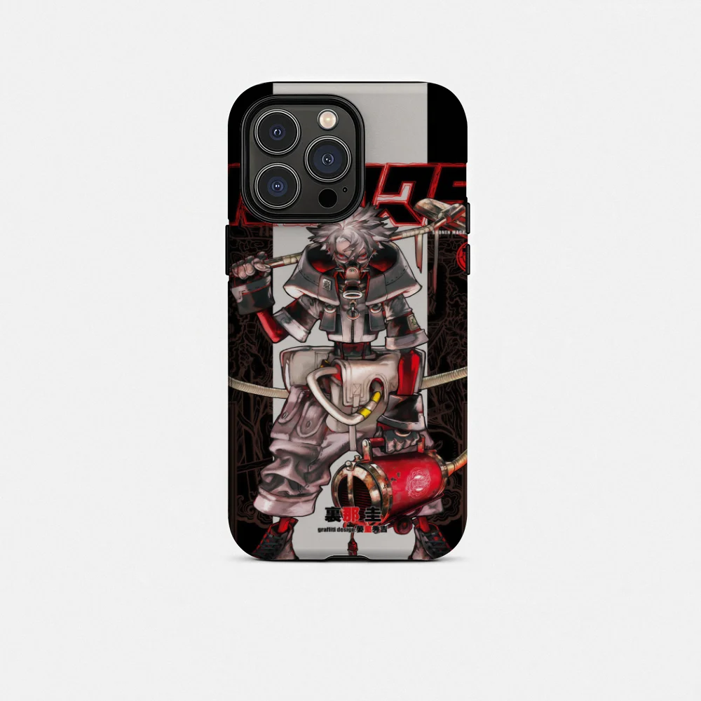 Gachiakuta iPhone Case Rudo Surebrec – Black & Red