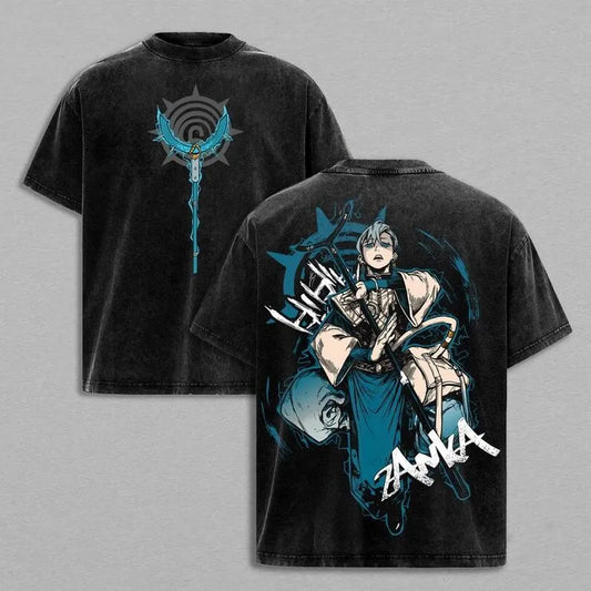 Gachiakuta Zanka Nijiku Black T-Shirt