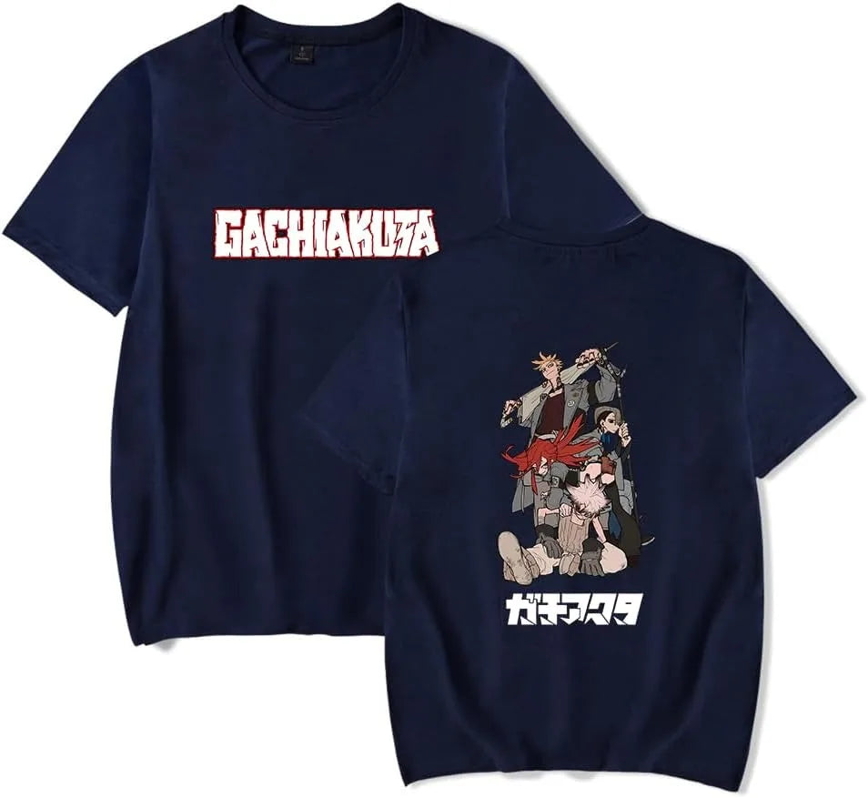Gachiakuta Anime Navy Blue T-Shirt Team Cleaners