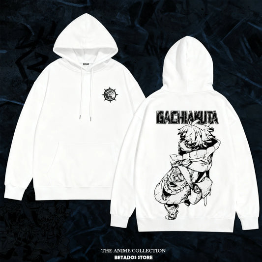 Manga Gachiakuta Rudo White Hoodie