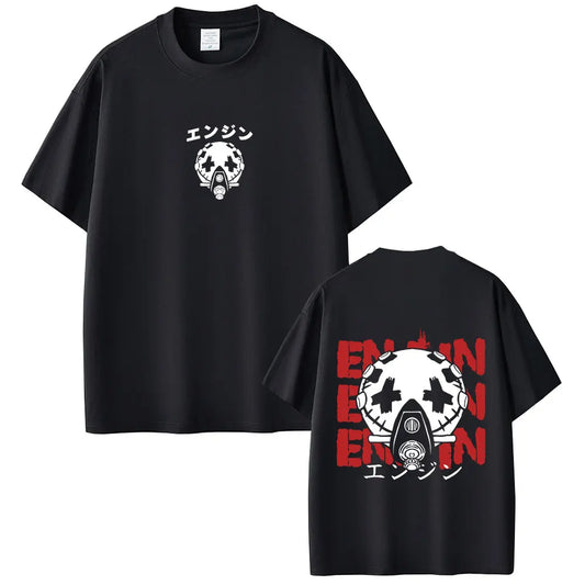 Anime Gachiakuta Enjin "エンジン" Black T-Shirt