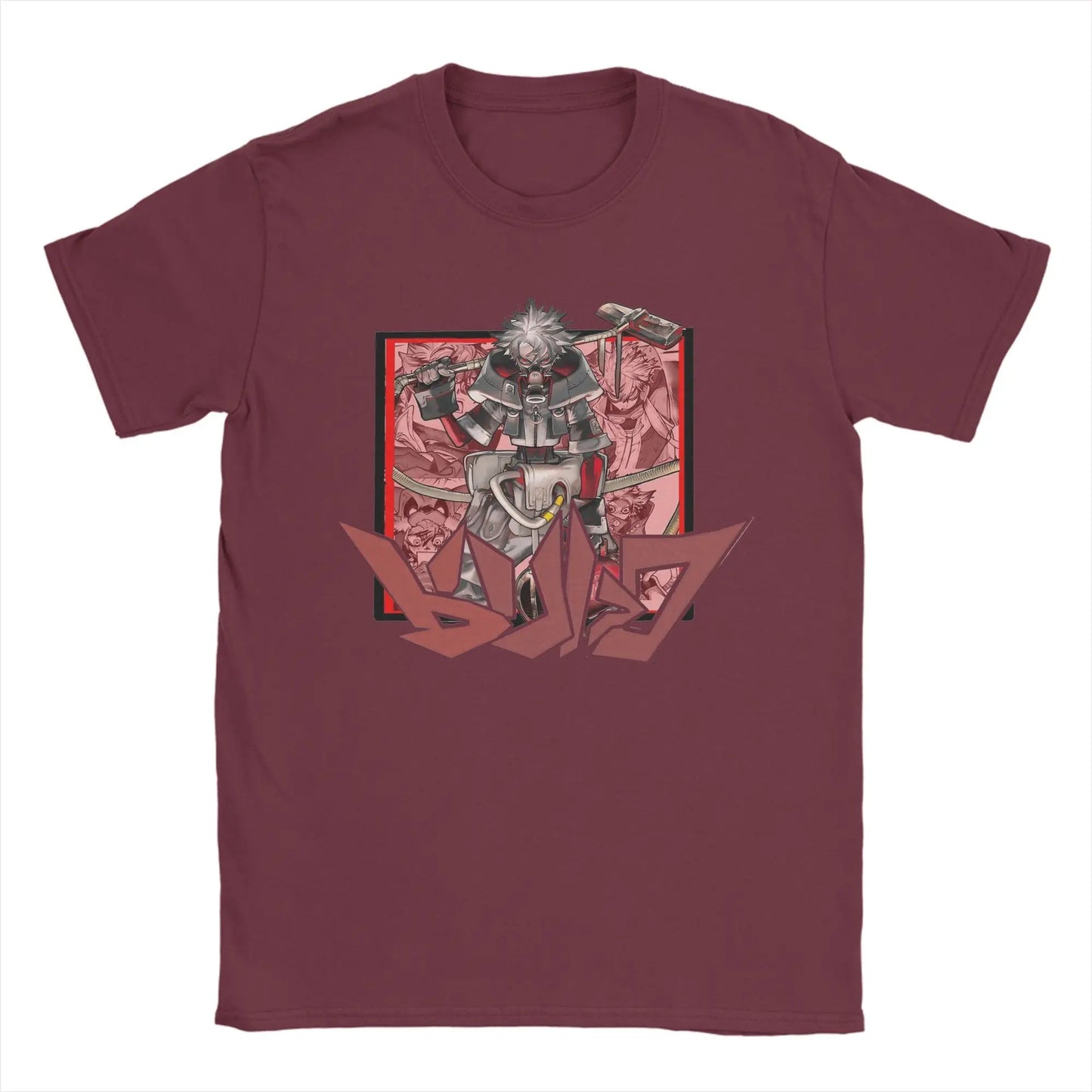 Zanka Nijiku Gachiakuta Burgundy T-Shirt