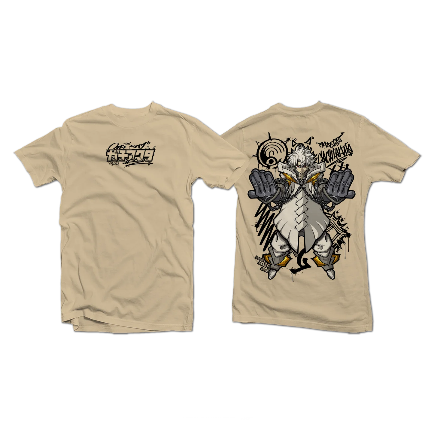 Rudo Surebrec Gachiakuta Anime Streetwear Beige T-Shirt