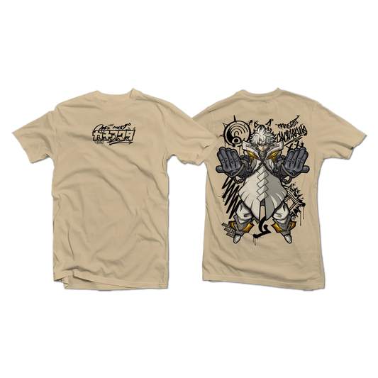 Rudo Surebrec Gachiakuta Anime Streetwear Beige T-Shirt