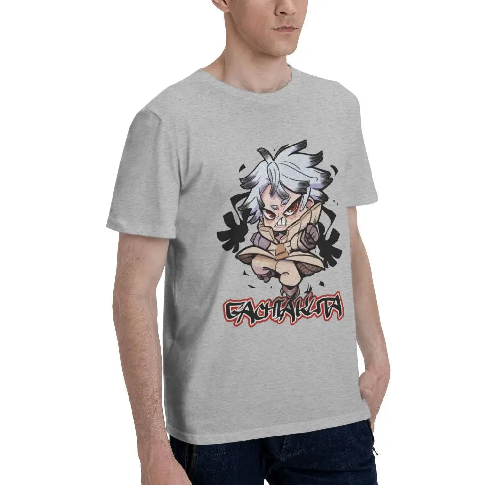 Gachiakuta Rudo Surebrec T-Shirt – Gray Chibi