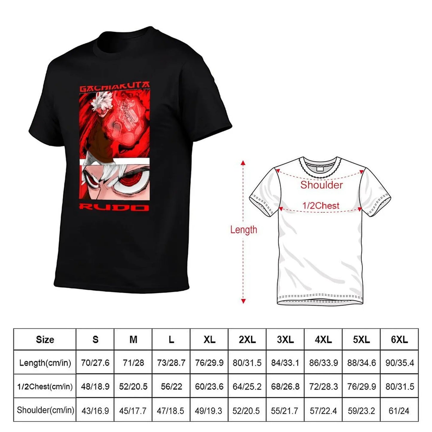 Gachiakuta Rudo Surebrec Black T-Shirt