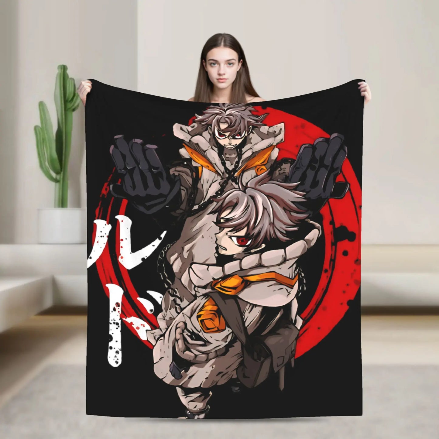 Rudo Gachiakuta Red Circle Blanket