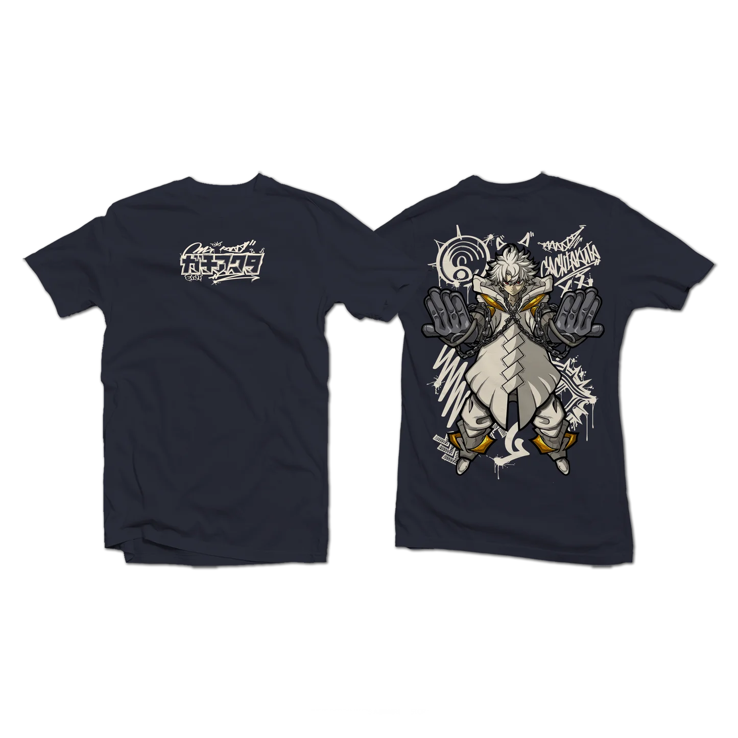 Rudo Surebrec Gachiakuta Anime Streetwear Navy Blue T-Shirt