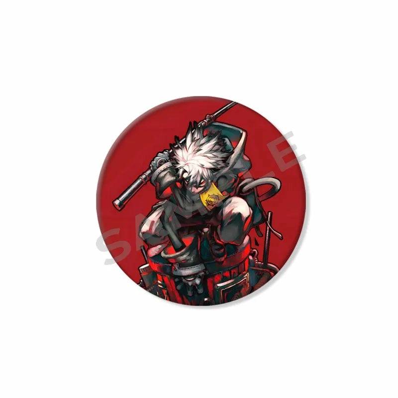 Gachiakuta Button Pin – Rudo Crimson Drop