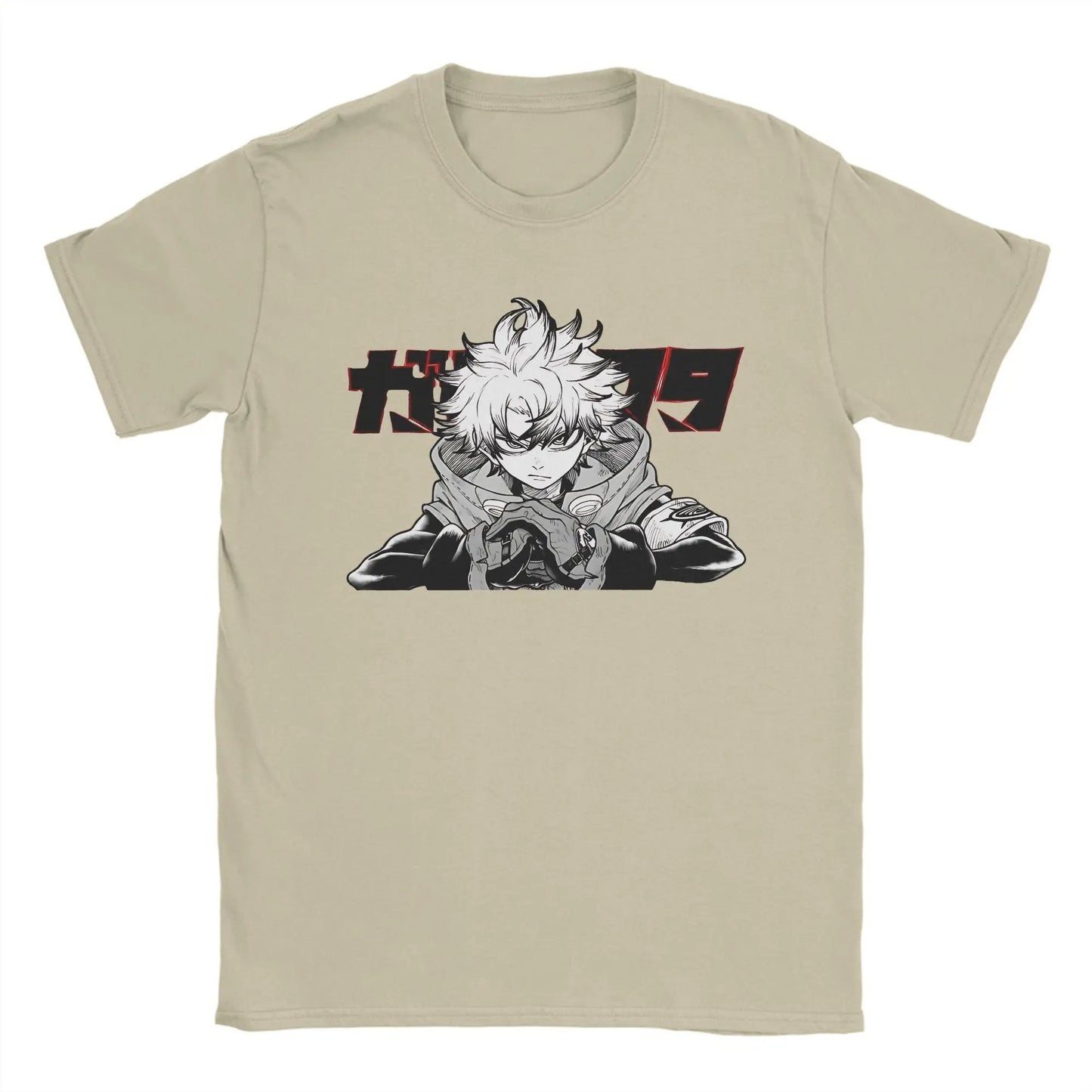 Gachiakuta Rudo “Underground Resolve” Beige T-Shirt