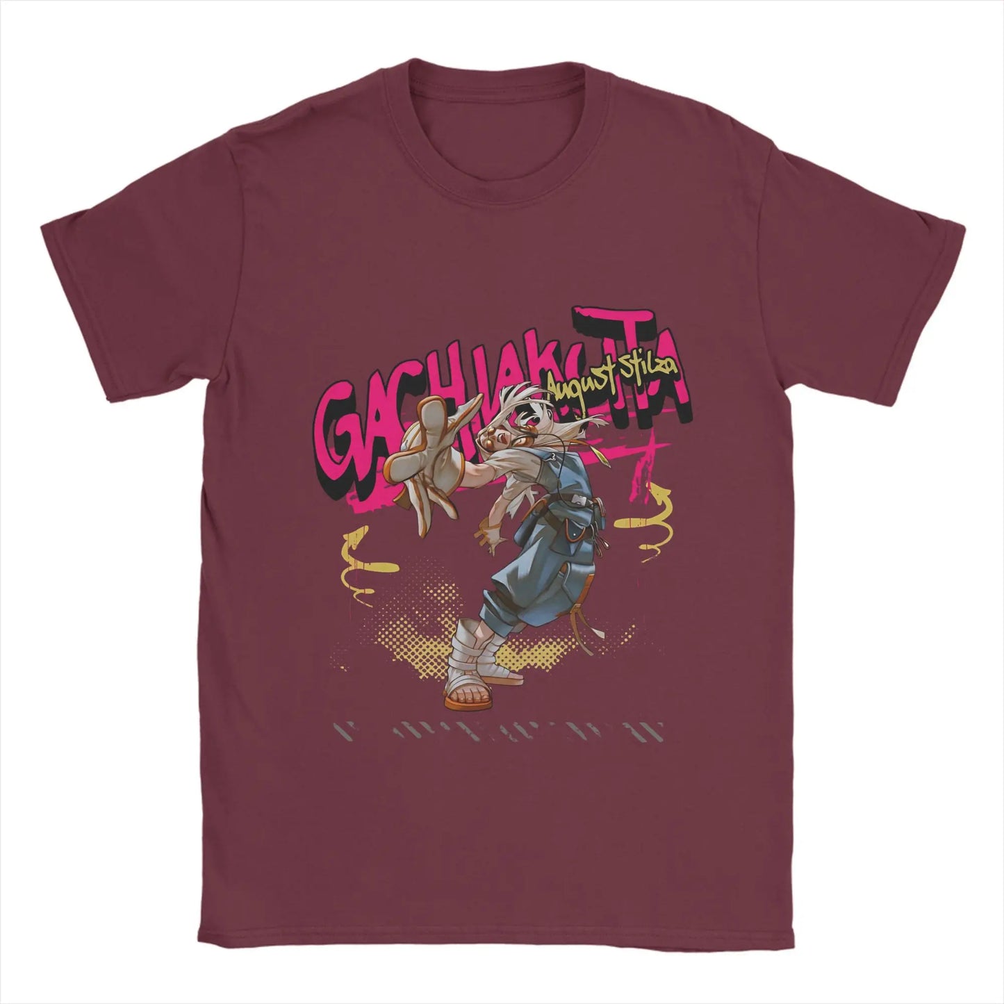 Zanka Nijiku Gachiakuta Burgundy T-Shirt