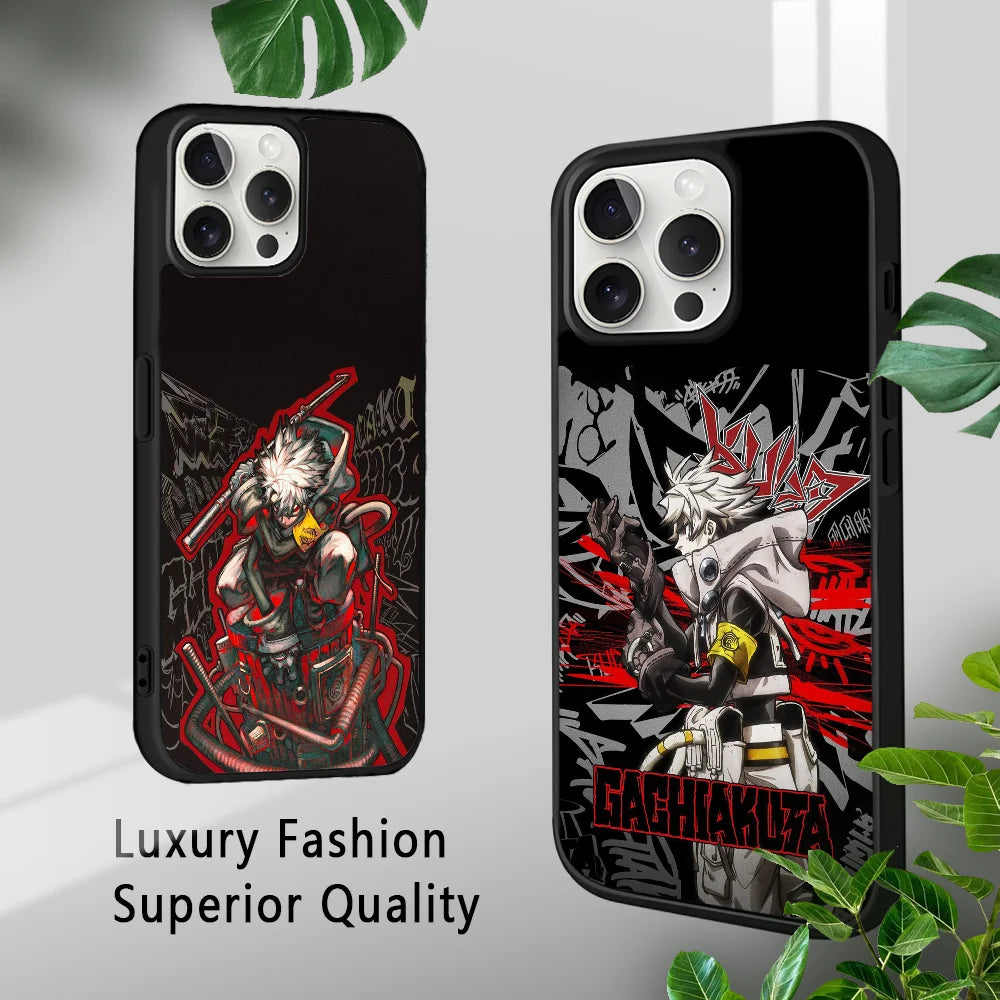 Gachiakuta Rudo Eye iPhone Case Red Shattered