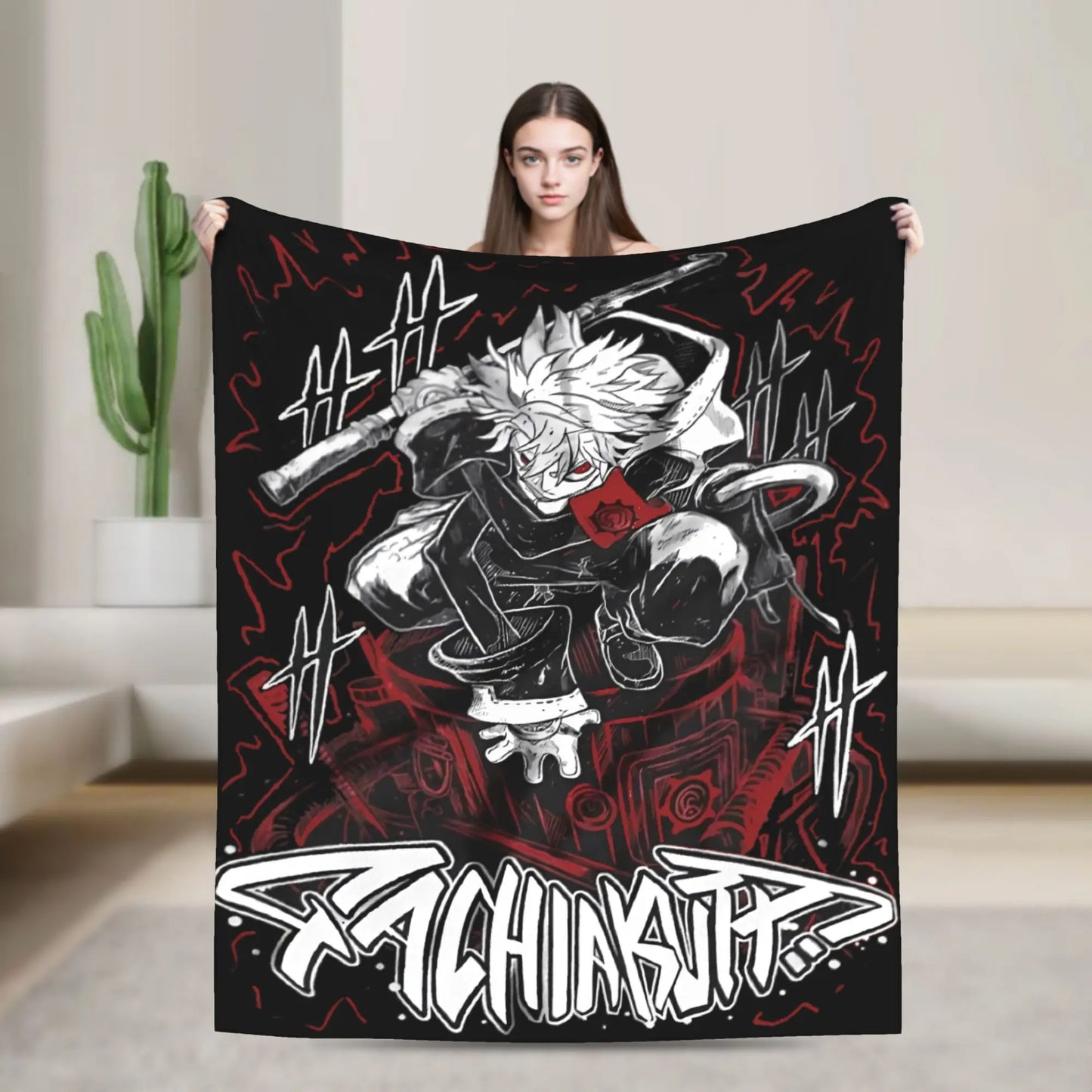 Rudo Gachiakuta Anime Blanket – Dynamic Red and Black Manga