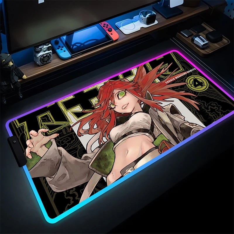 Gachiakuta RGB Gaming Mouse Pad Riyo Reaper