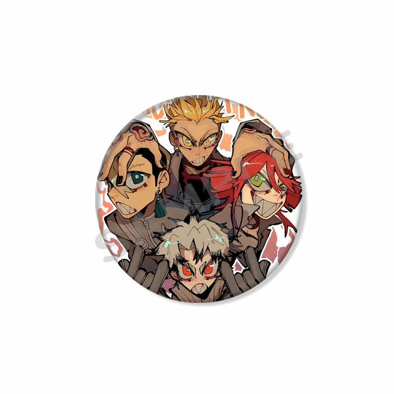 Gachiakuta Button Pin – Chibi Squad