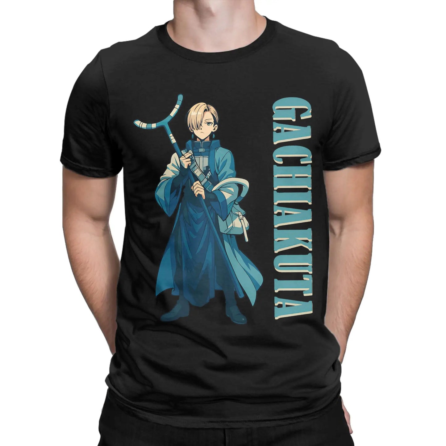 Zanka Nijiku Gachiakuta Anime Black T-Shirt