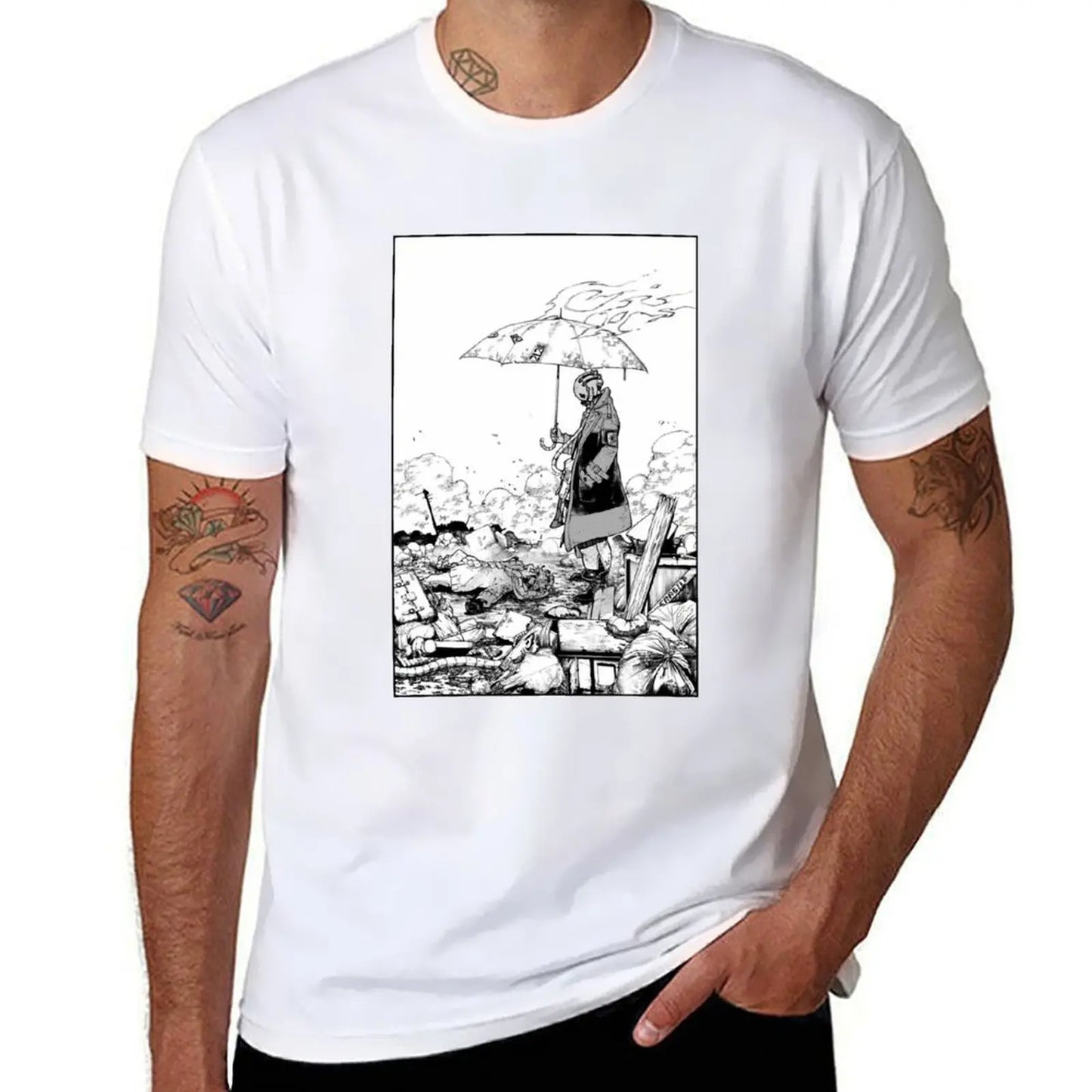 Manga Enjin White T-Shirt Manga
