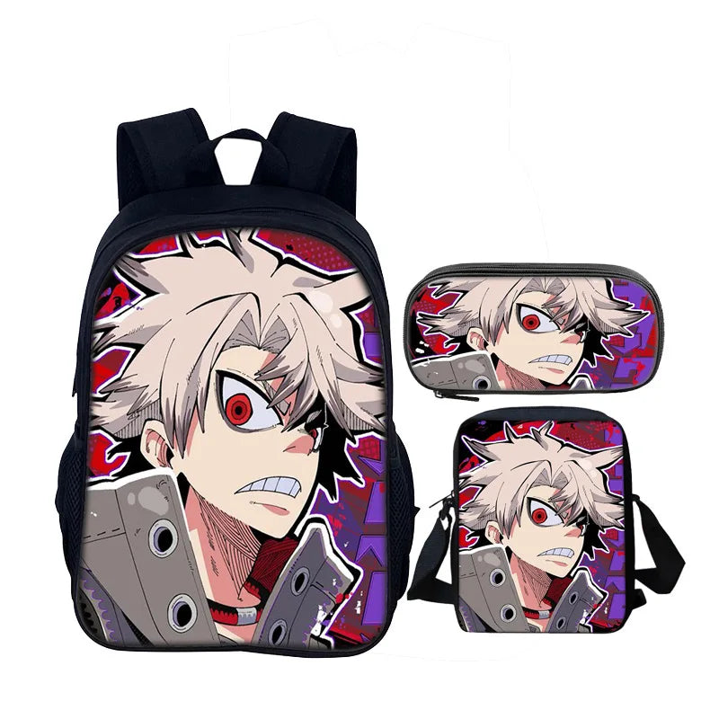 Gachiakuta Rudo Surebrec 3-Piece Backpack Set – Anime School Bag