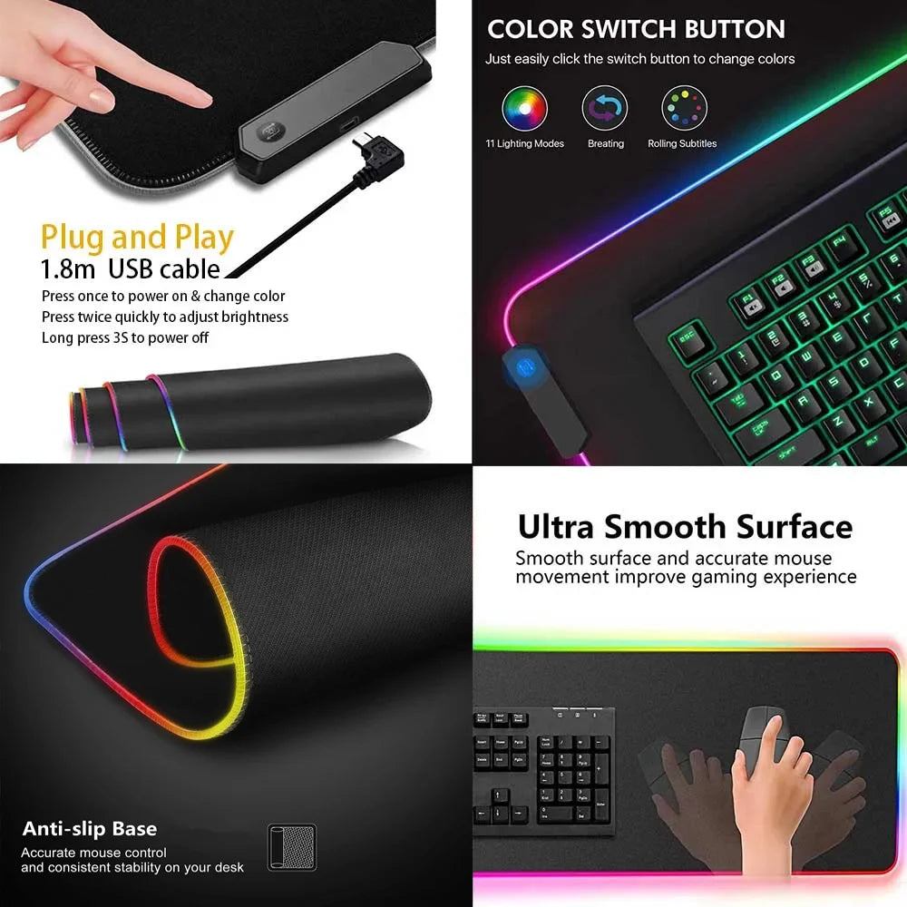 Gachiakuta RGB Gaming Mouse Pad XXL – Rudo Chains Anime Desk Mat
