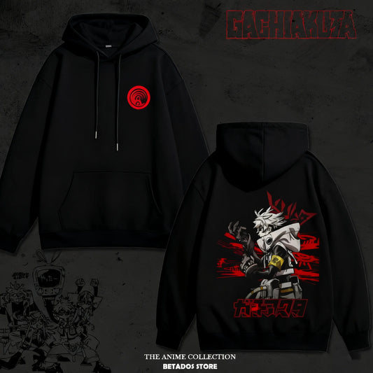 Anime Gachiakuta Rudo Power Black Hoodie