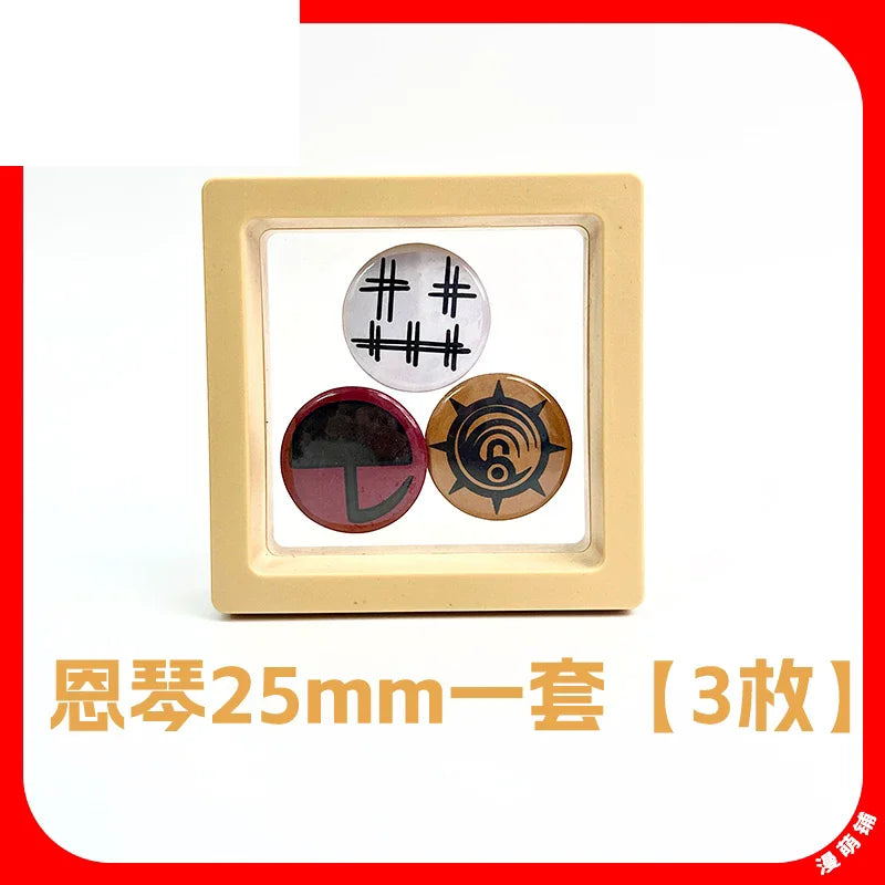 Gachiakuta Enjin Symbol Button Pin Set 58mm and 25mm