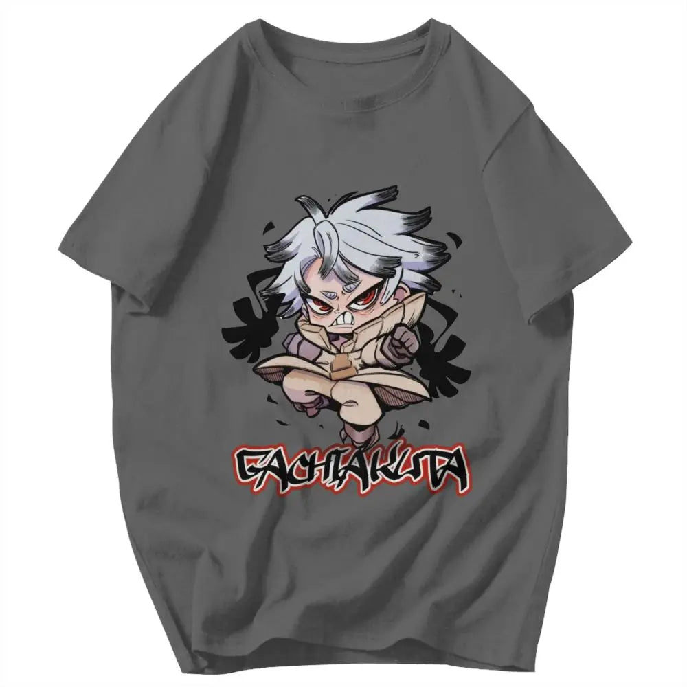 Gachiakuta Rudo Surebrec T-Shirt – Dark Gray Chibi