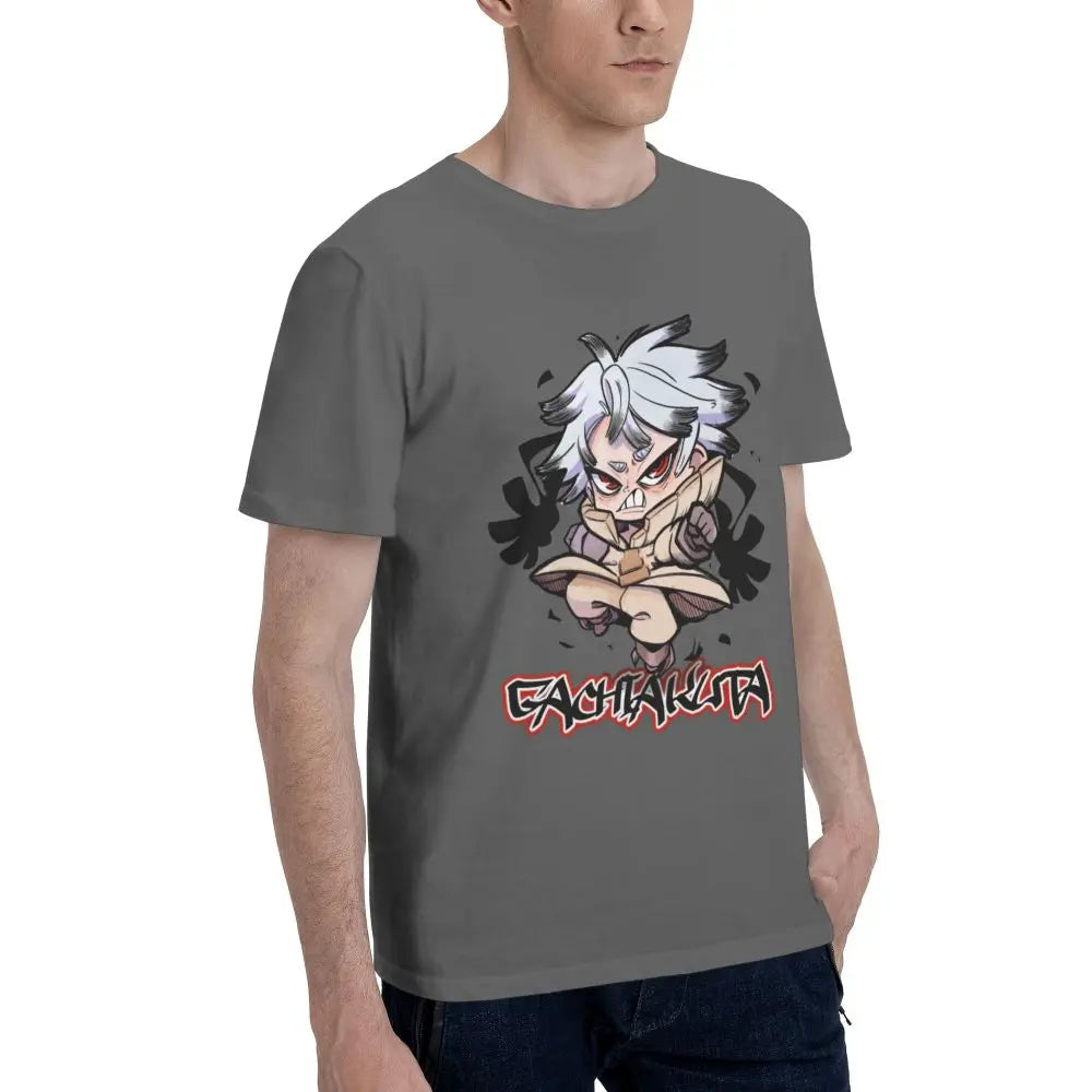 Gachiakuta Rudo Surebrec T-Shirt – Dark Gray Chibi