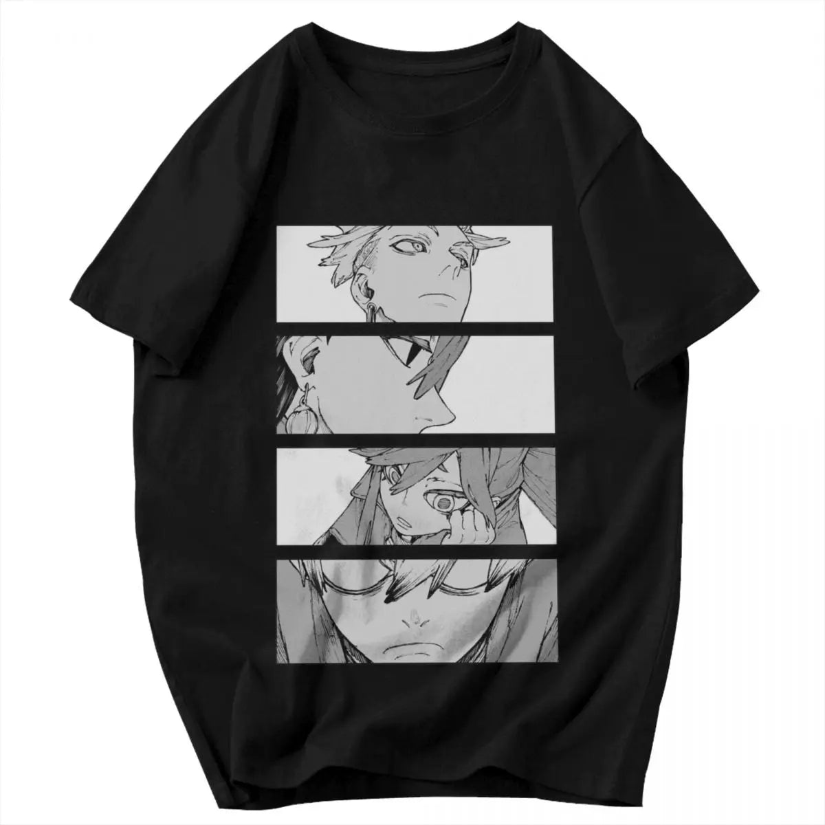 Gachiakuta Manga Panel Black T-Shirt