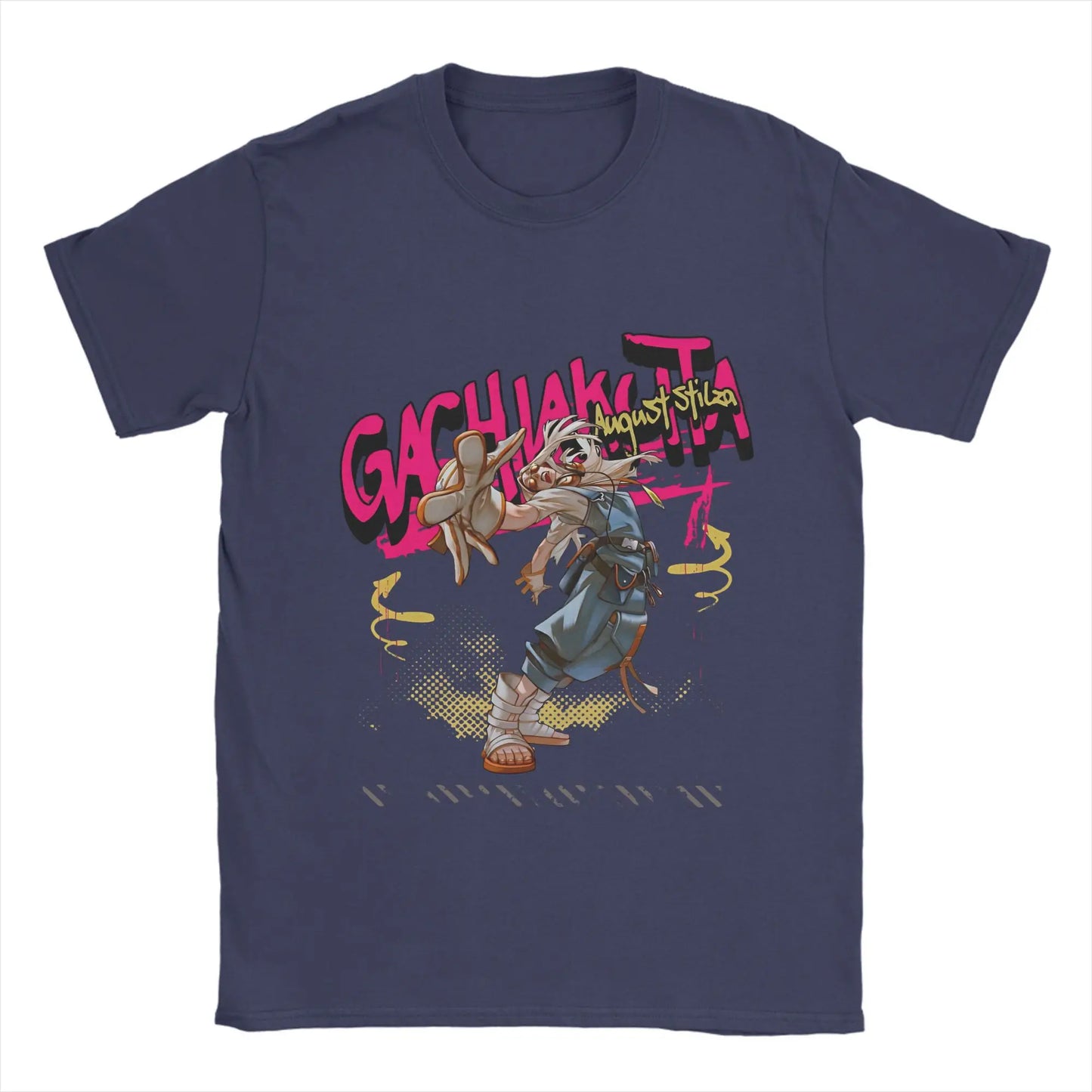 Rudo Surebrec Gachiakuta Anime Streetwear Navy Blue T-Shirt