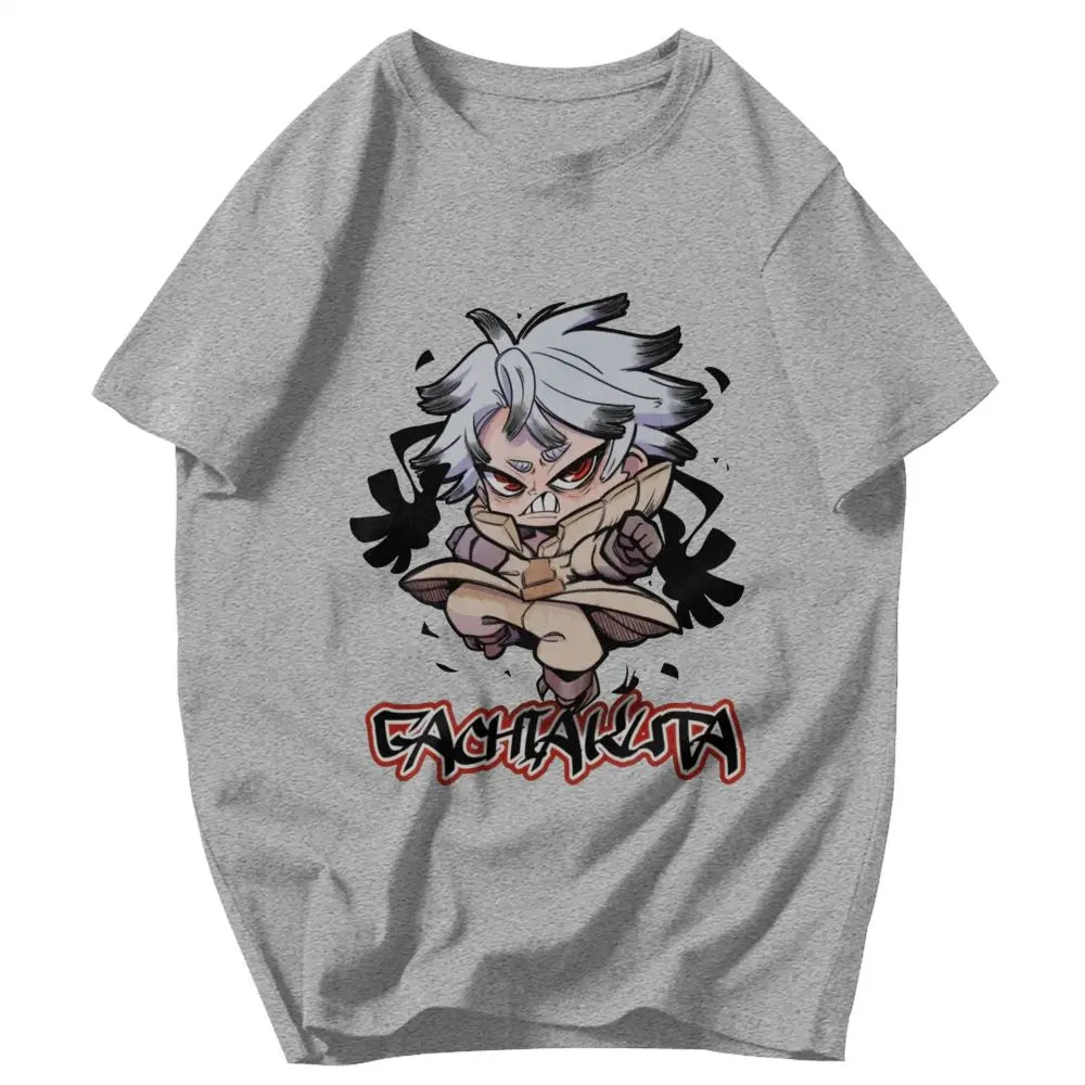 Gachiakuta Rudo Surebrec T-Shirt – Gray Chibi