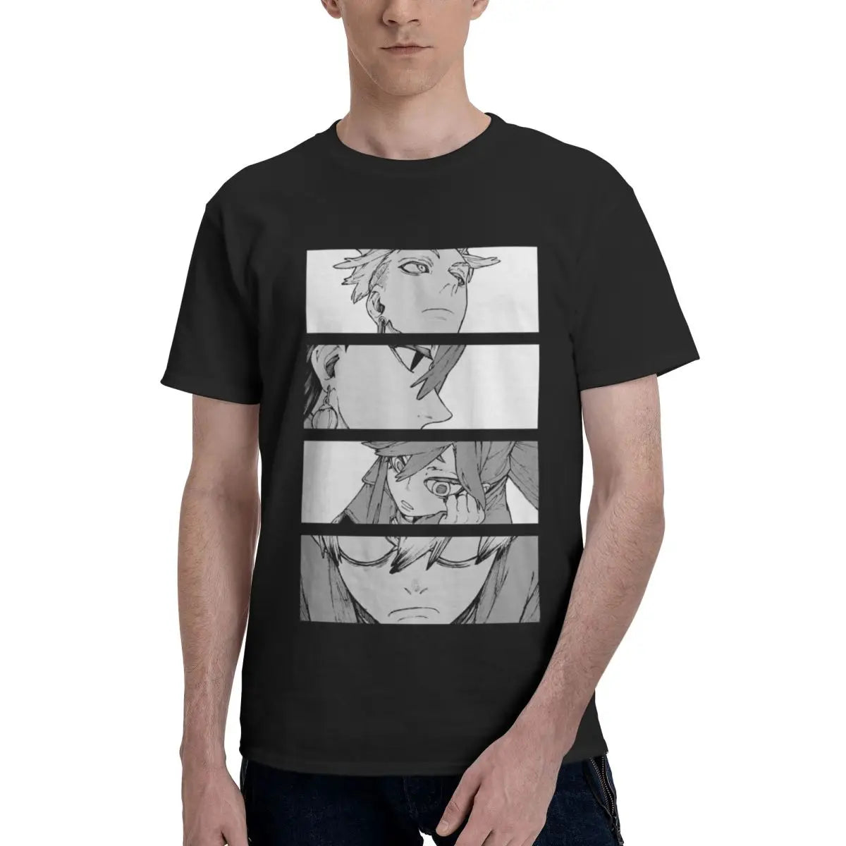 Gachiakuta Manga Panel Brown T-Shirt