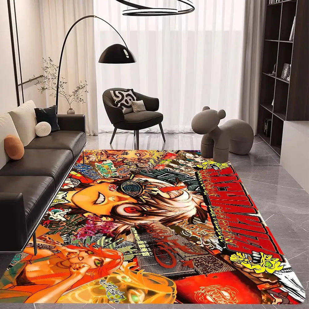 Gachiakuta Rudo Graffiti Street Art Rug