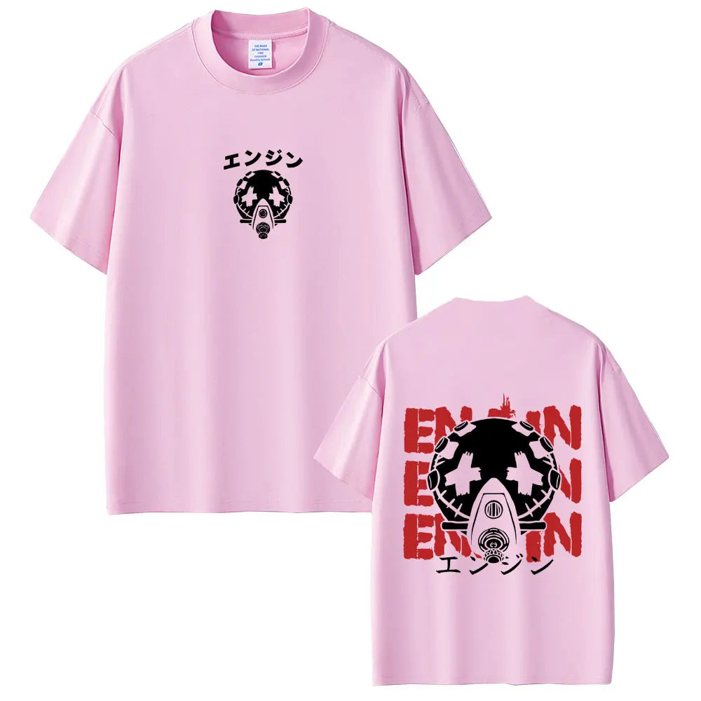 Anime Gachiakuta Enjin "エンジン" Pink T-Shirt