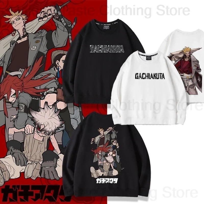 Anime GACHIAKUTA Enjin White Sweatshirt