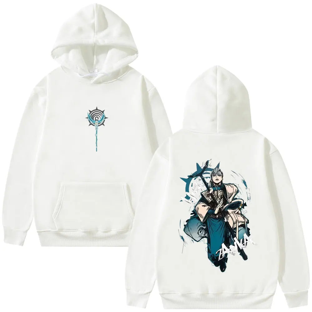 Gachiakuta The Power of Zanka Nijiku White Hoodie