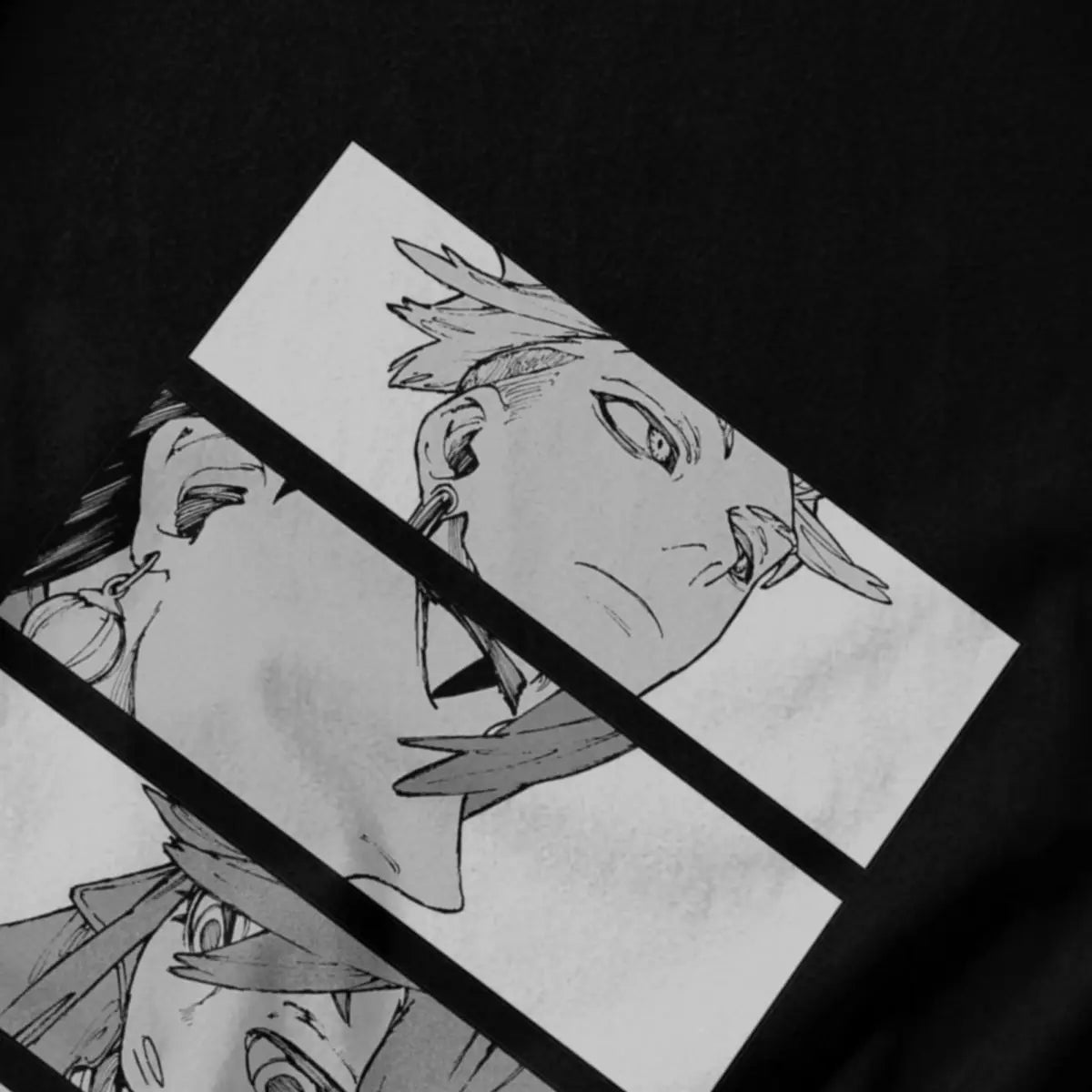 Gachiakuta Manga Panel Black T-Shirt