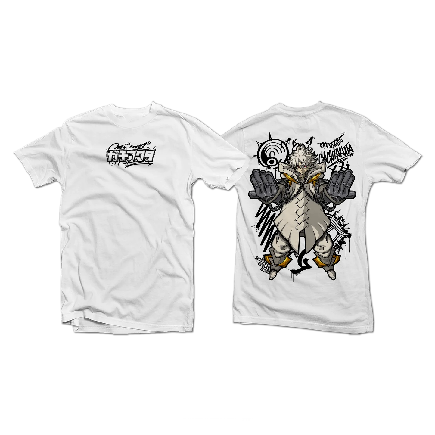 Rudo Surebrec Gachiakuta Anime Streetwear White T-Shirt