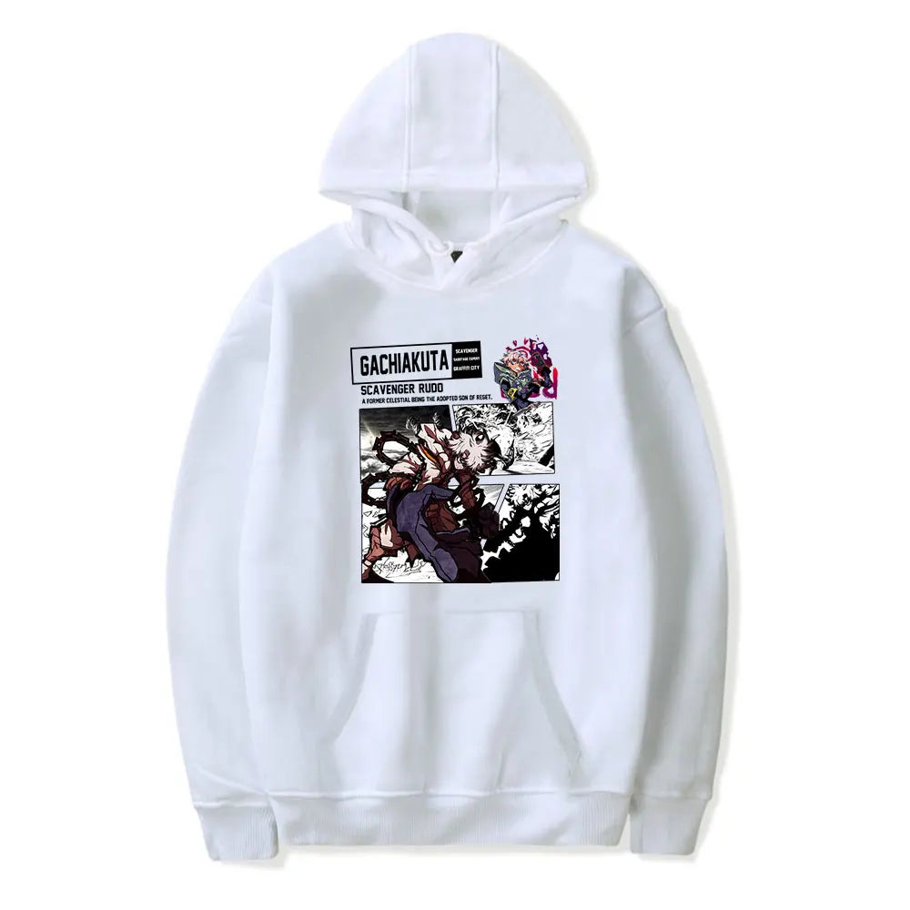 Gachiakuta Hoodie – Scavenger Rudo White