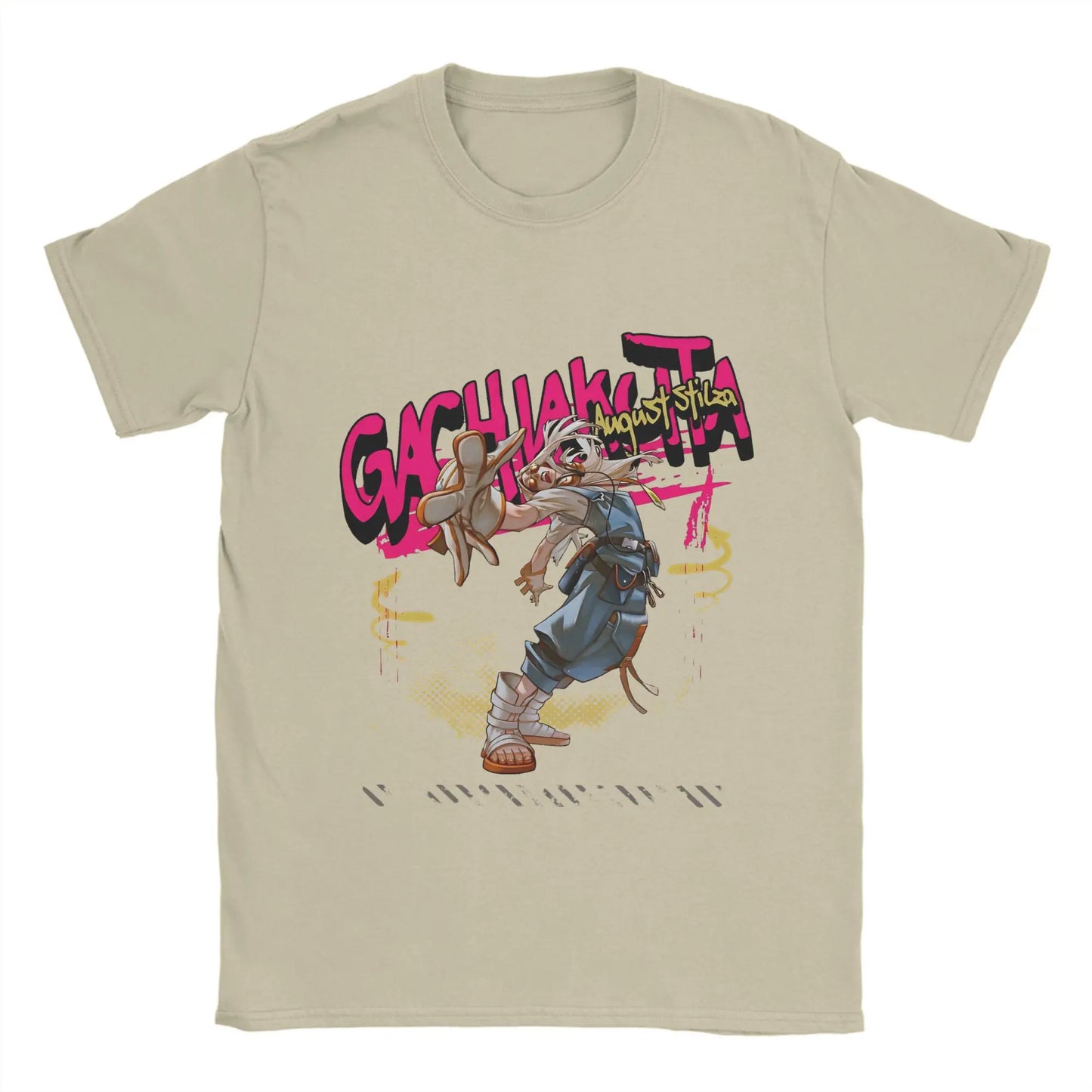 Rudo Surebrec Gachiakuta Anime Streetwear Beige T-Shirt