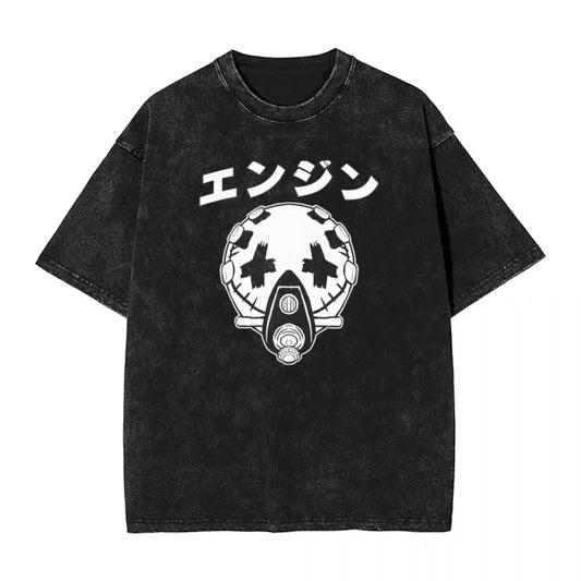 Gachiakuta Enjin Mask Limited Edition T-Shirt – Washed Black